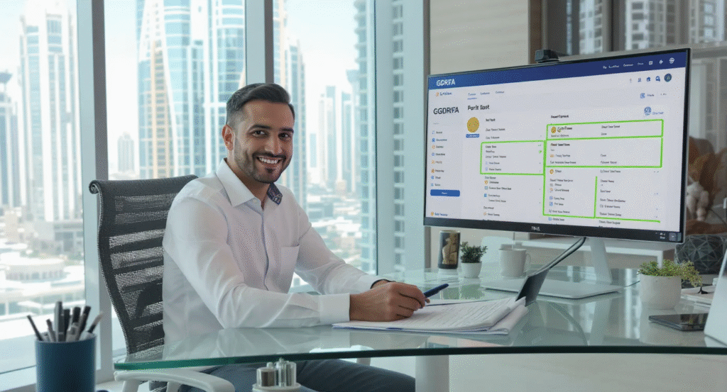 GDRFA approval for returning residents with Arabian business center