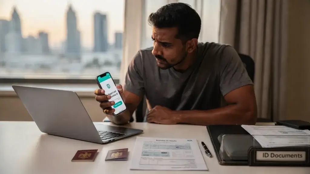 Reporting lost emirates id online