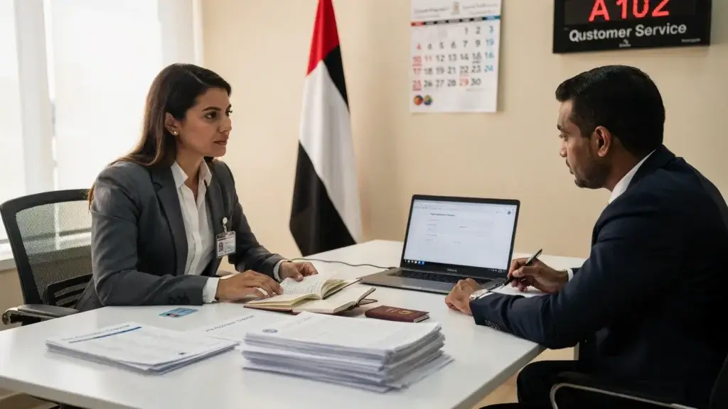 UAE work visa processing time