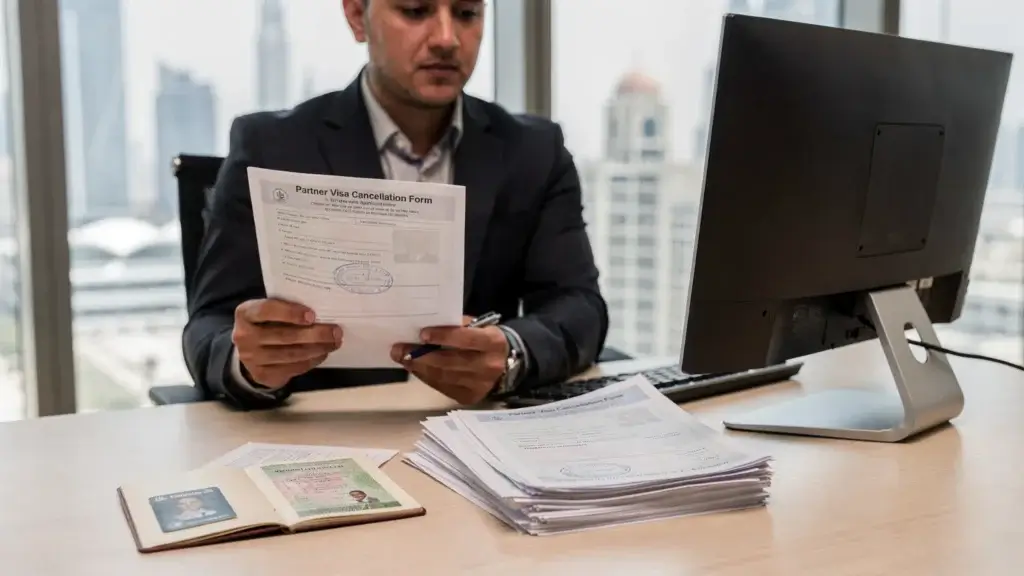 cancelling partner visa in Dubai