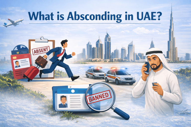 what is absconding in UAE