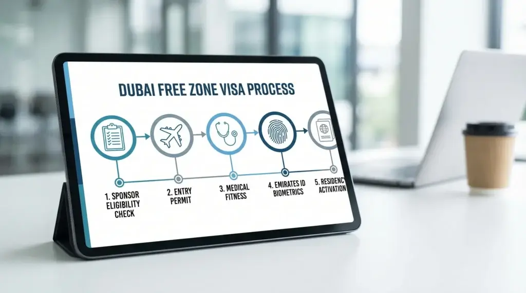 dubai free zone visa process scaled