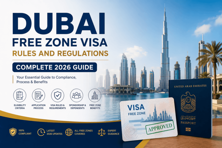 dubai free zone visa rules and regulations