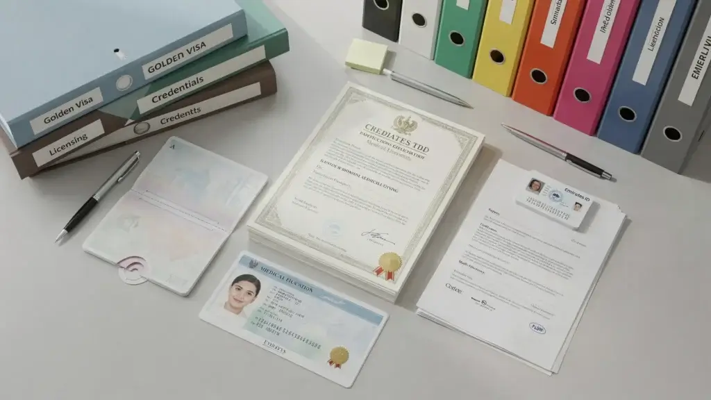 golden visa documents -nurses