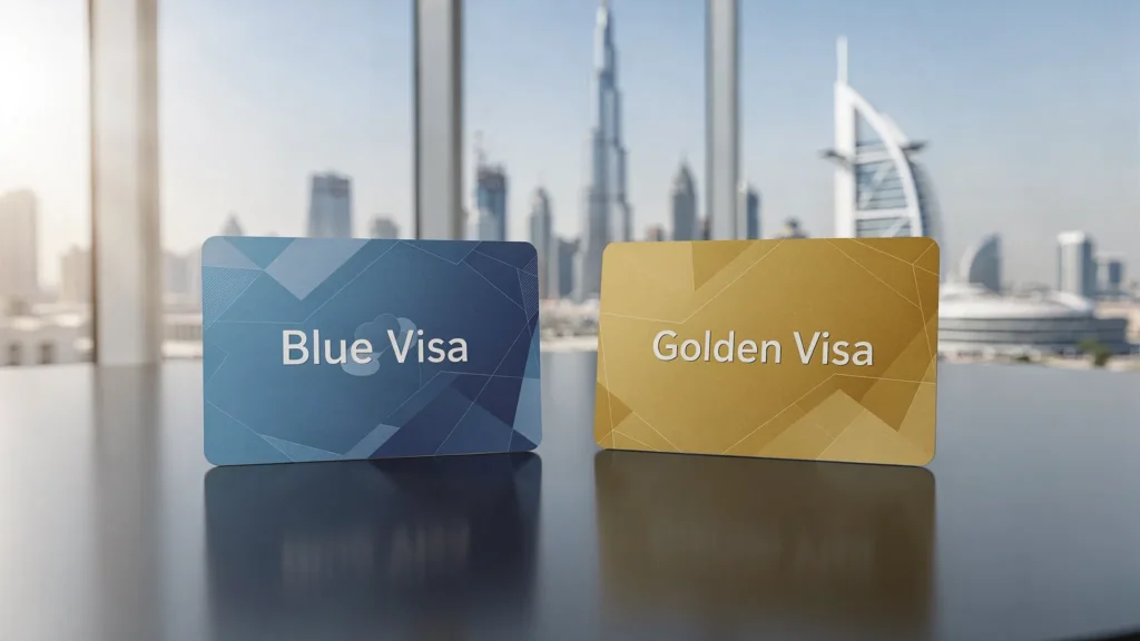 blue visa-golden visa-difference
