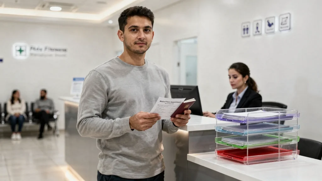 medical test for visa-Aperson holding the required documents