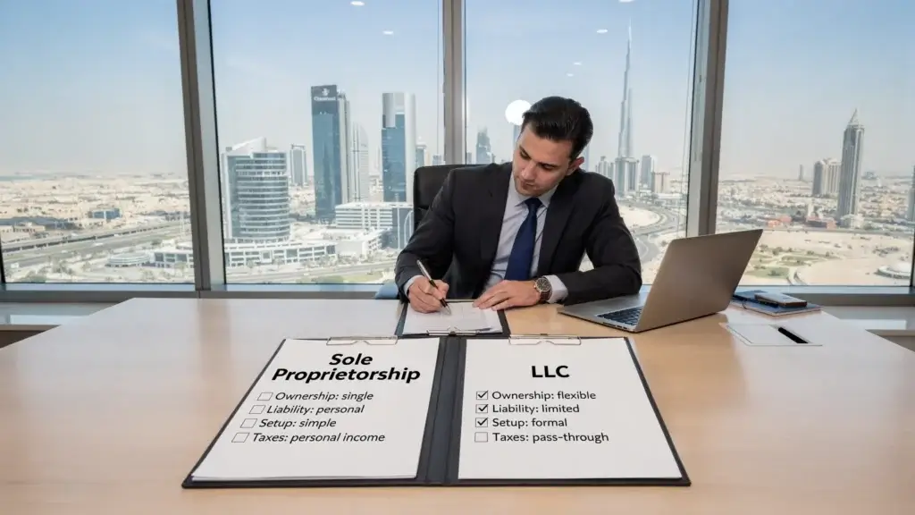 sole propriatorship vs LLC