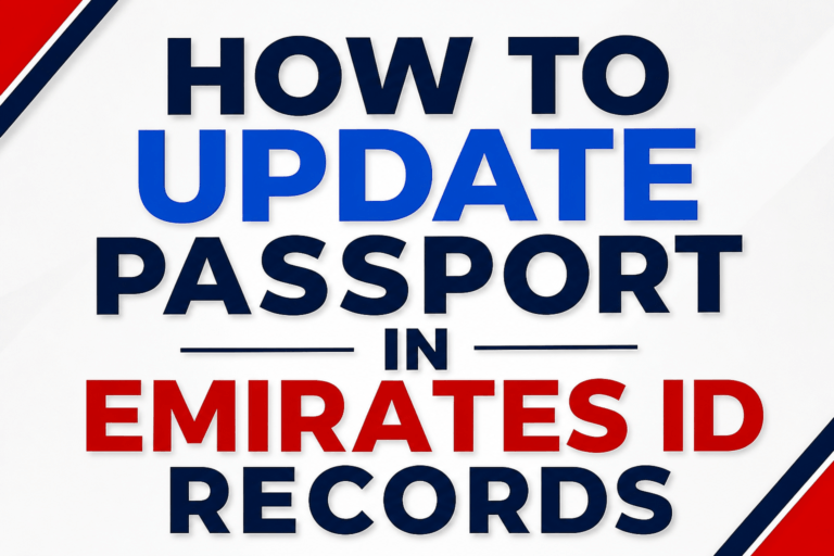 Update passport in emirates id