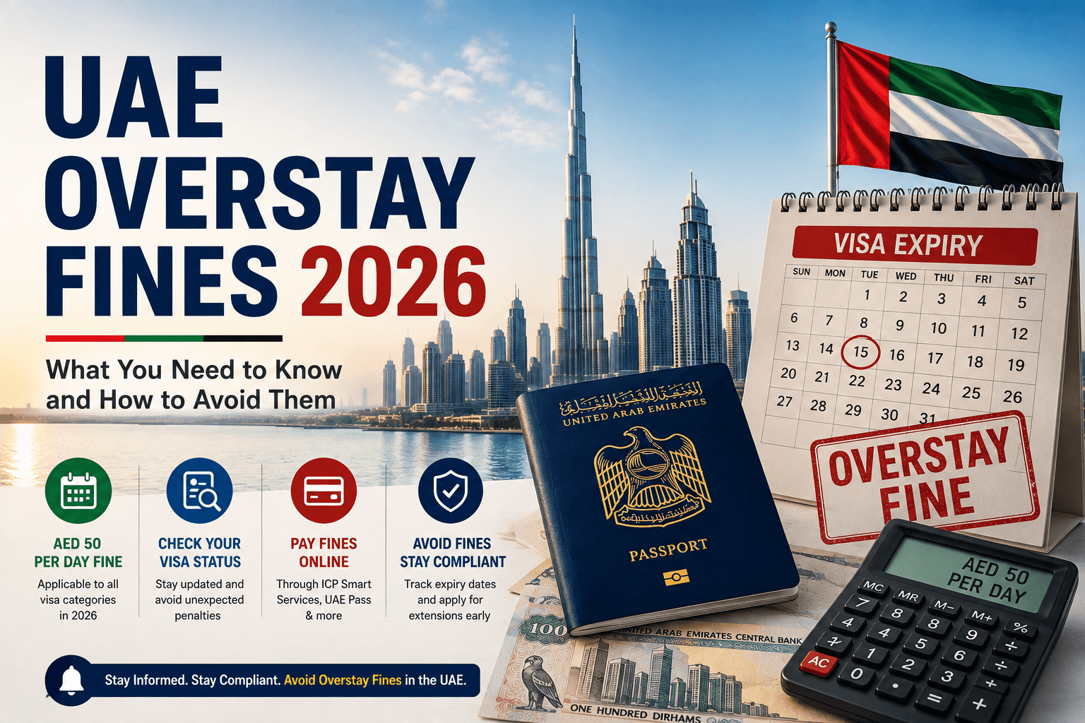 UAE Overstay Fines 2026